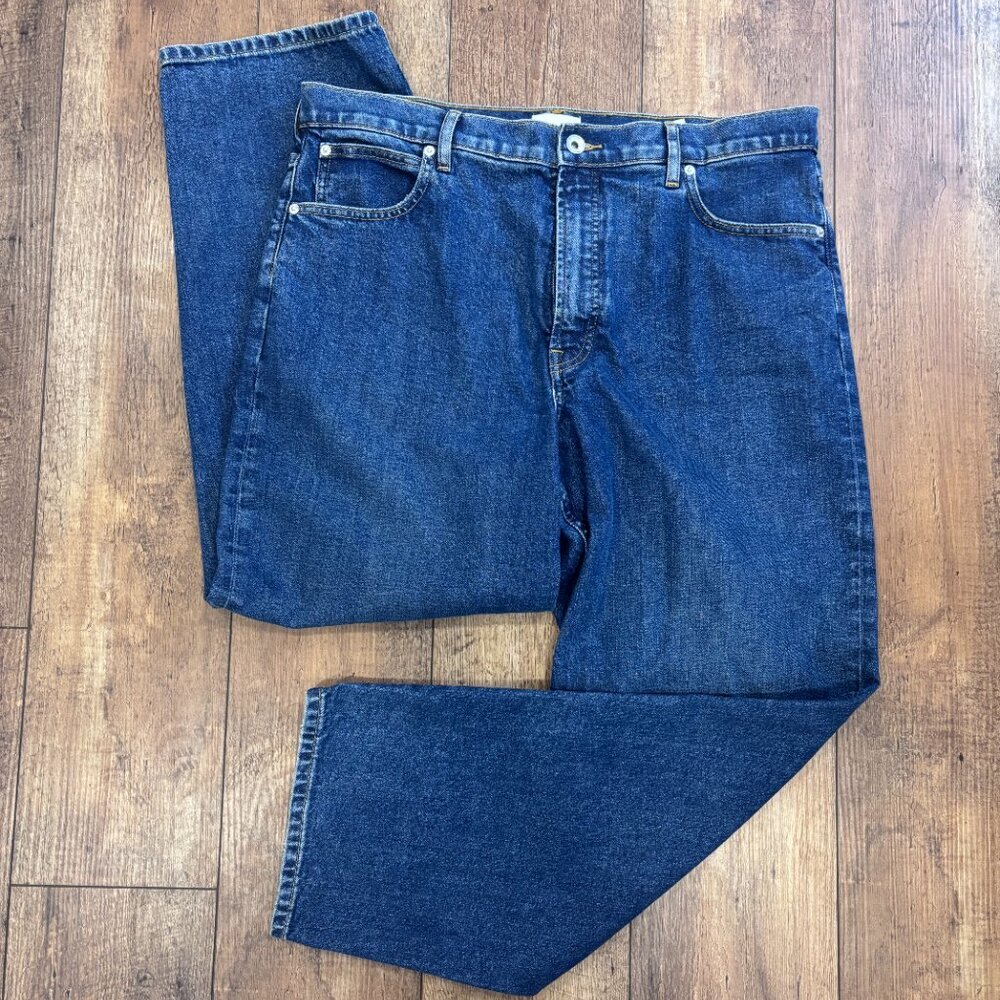 Everlane Jeans Womens 33L Blue The Way-High High Rise Straight Stretch Denim - Picture 2 of 12